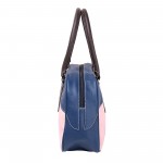Beau Design Stylish  Blue Color Imported PU Leather Casual Handbag With Double Handle For Women's/Ladies/Girls